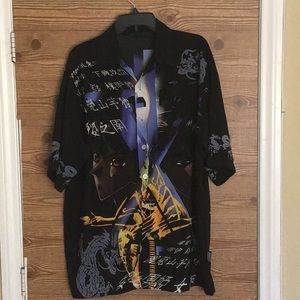 Anime button down shirt